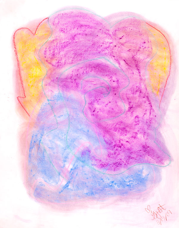 Mess of colors with hidden face.