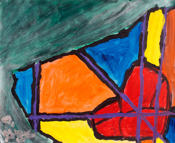 Colorful view of inside Georgia's mind.